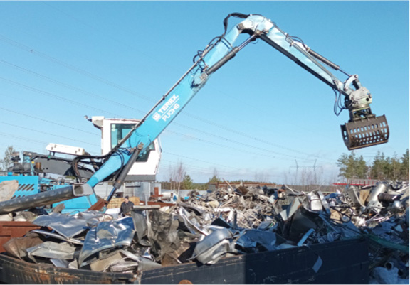 Kotitalouksien kierrätyskelpoinen metalliromu